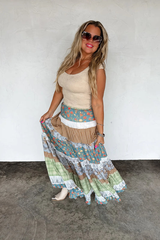 Country Summer Maxi Skirt