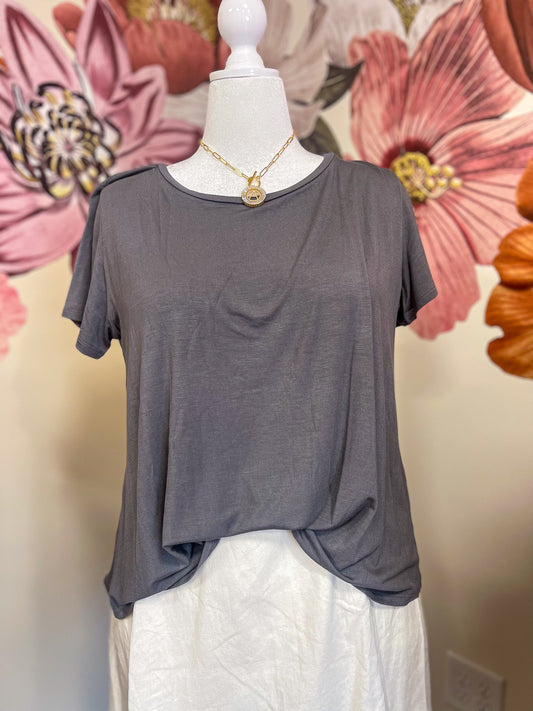 Bamboo Tee in Grey