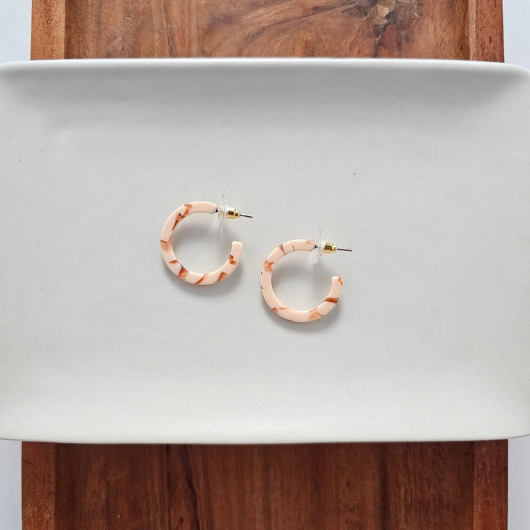 Peach Cam Mini Hoops