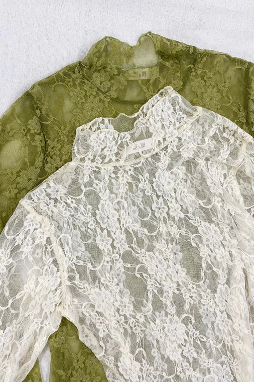 Kiwi Lace Layering Top