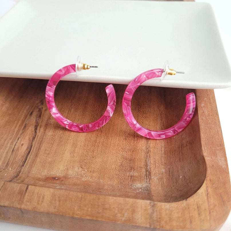 Raspberry Camy Hoops
