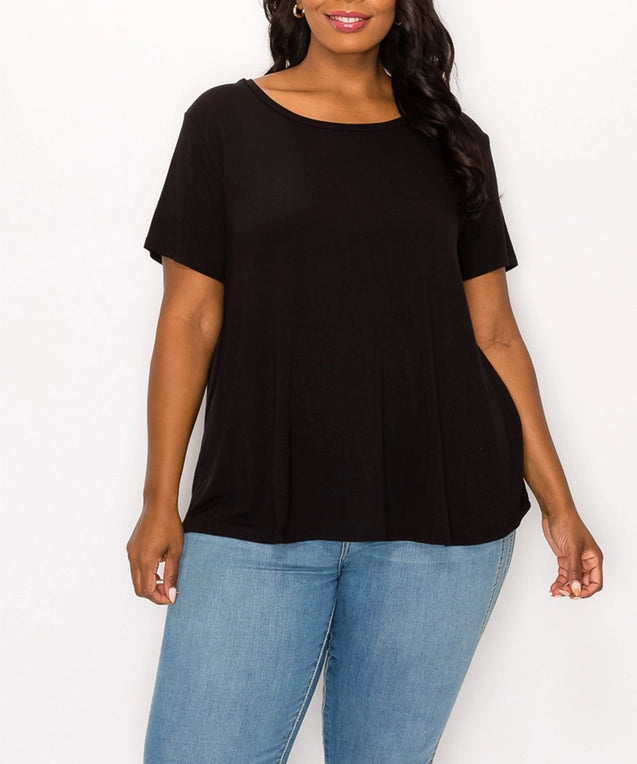 Bamboo Tee in Black