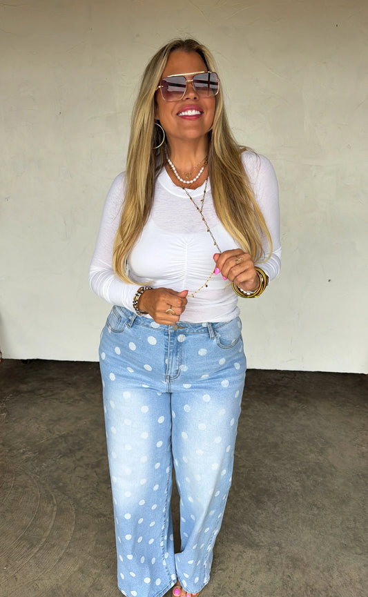 Polka Dot Jeans