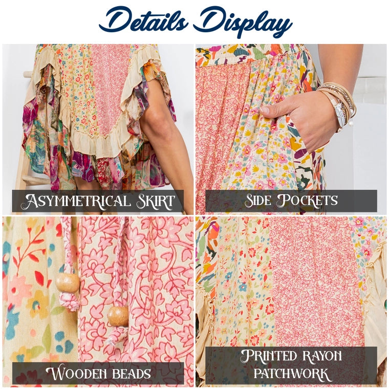 Whimsical Harmony Midi Skirt