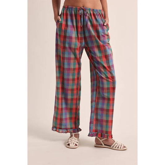 Multi Color Plaid Pant