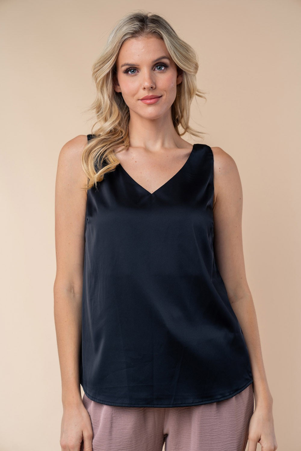 Sleeveless Solid Top