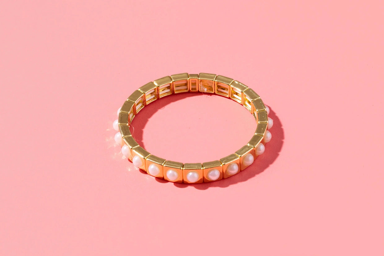 Maeve Gold Pearl Bracelet