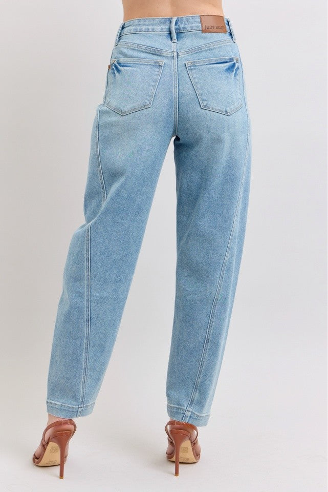 Judy Blue Side Panel Barrel Leg Jeans