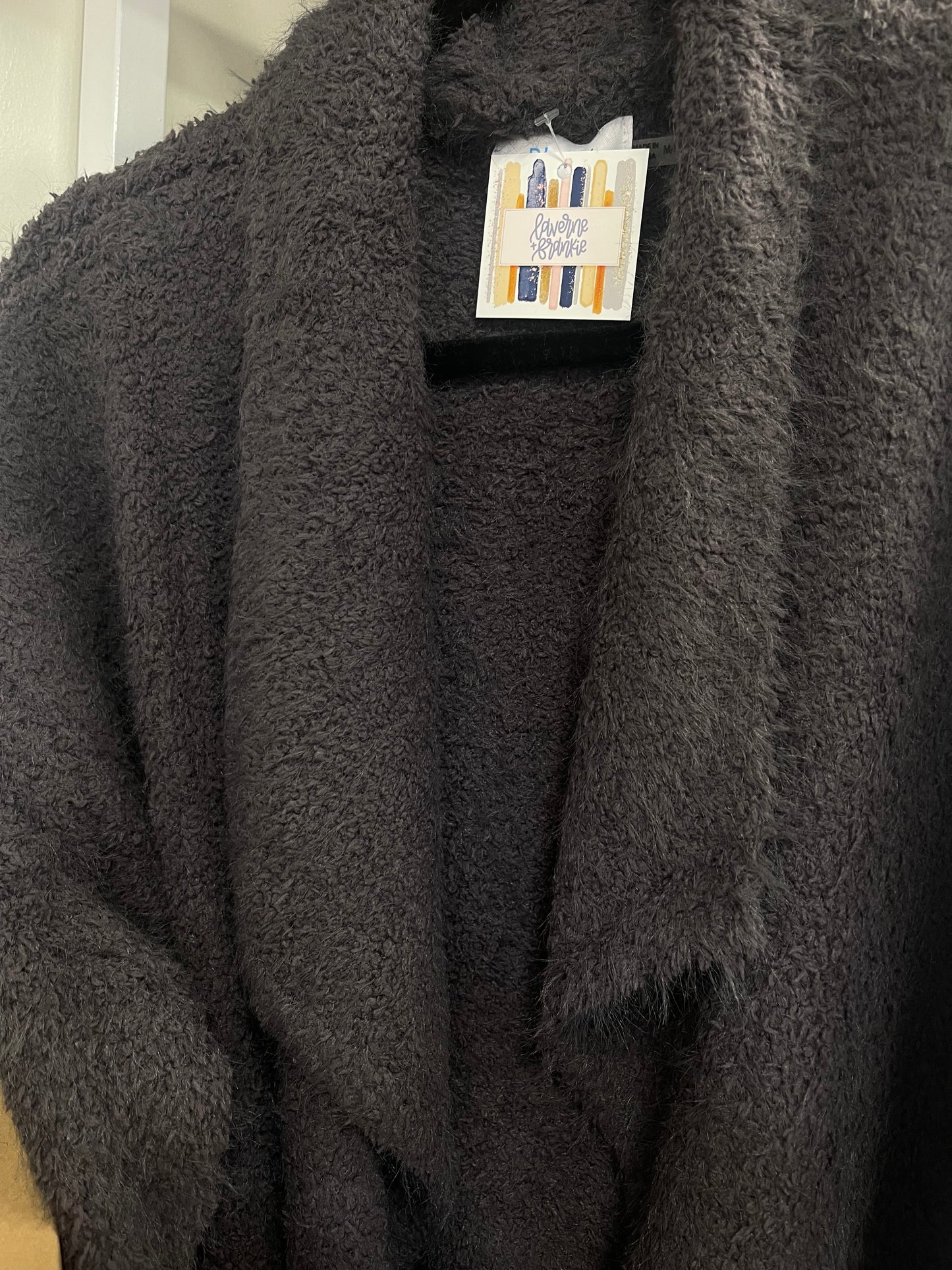 Soft Fuzzy Drape Cardigan