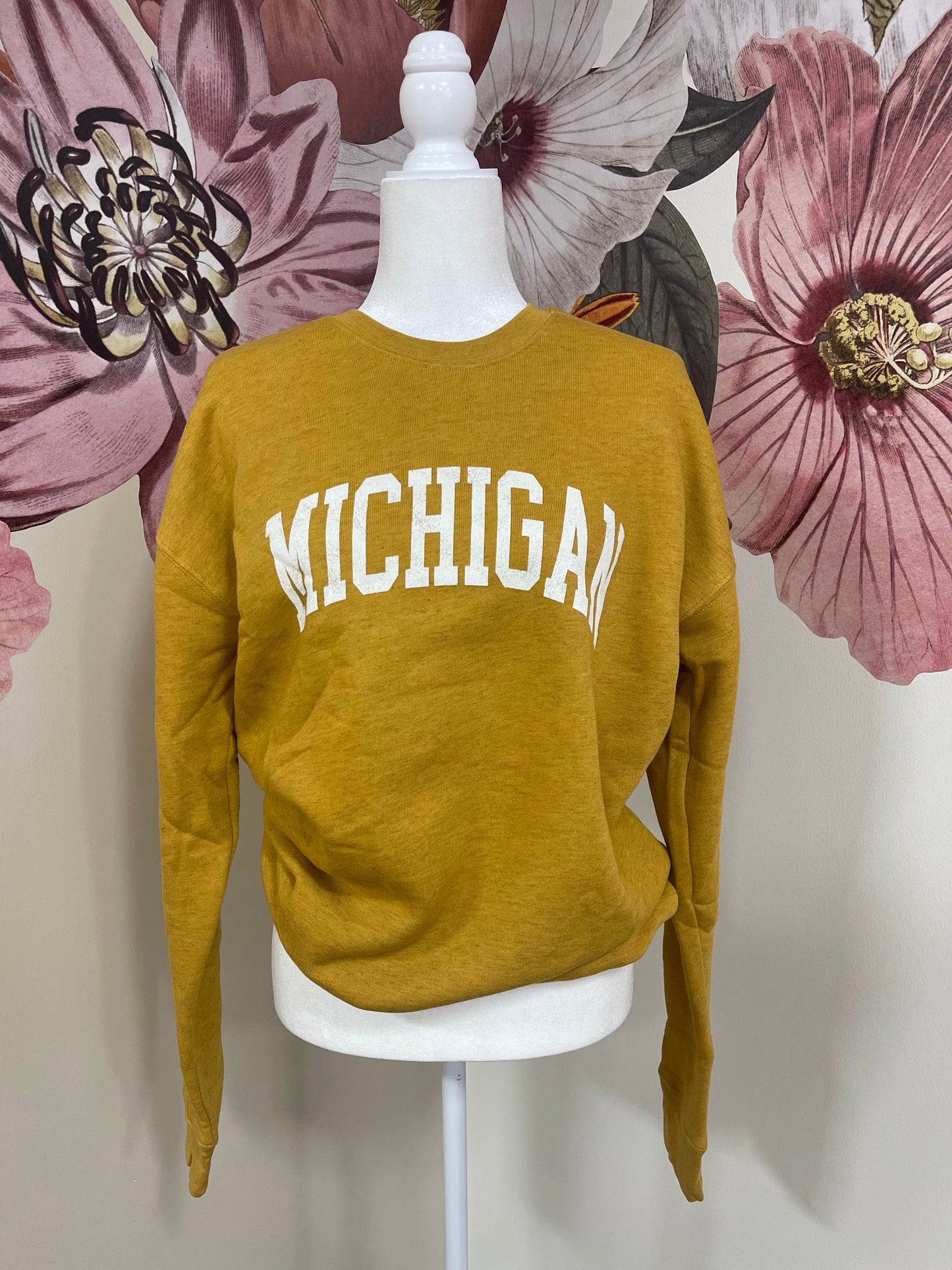 Heather Mustard Michigan Sweatshirt
