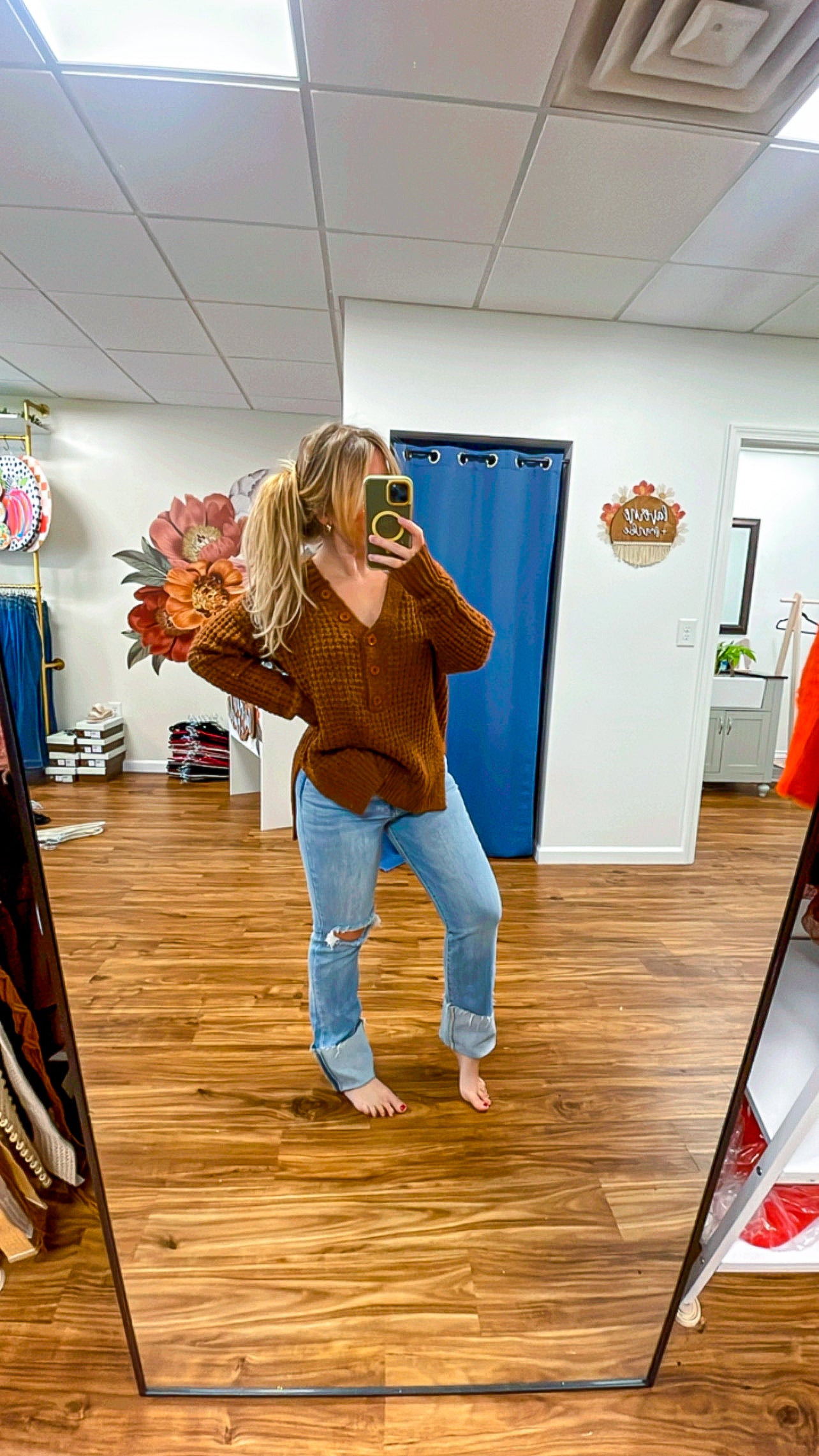 Camel Chunky Knit Sweater