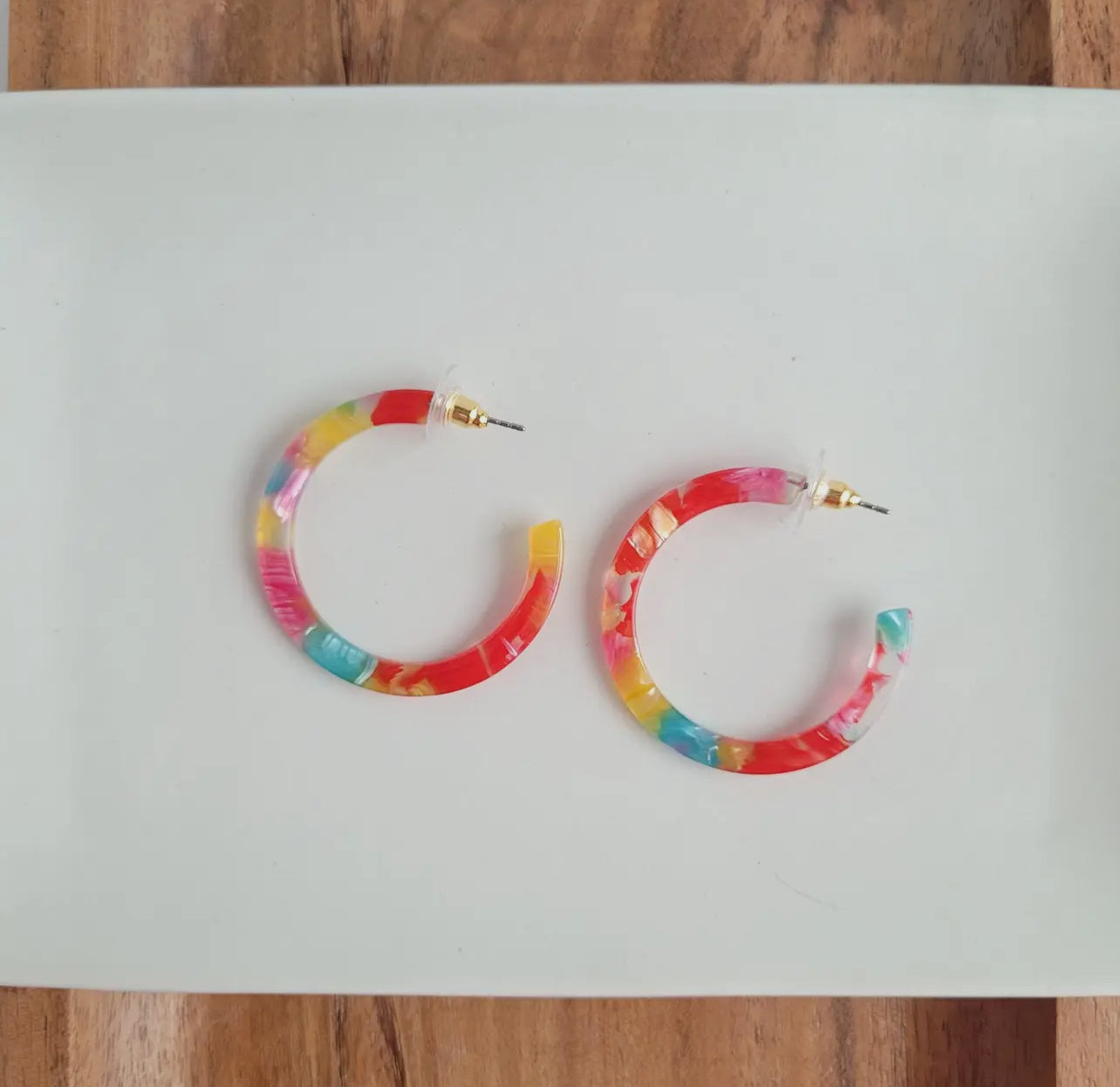 Rainbow Confetti Camy Hoop