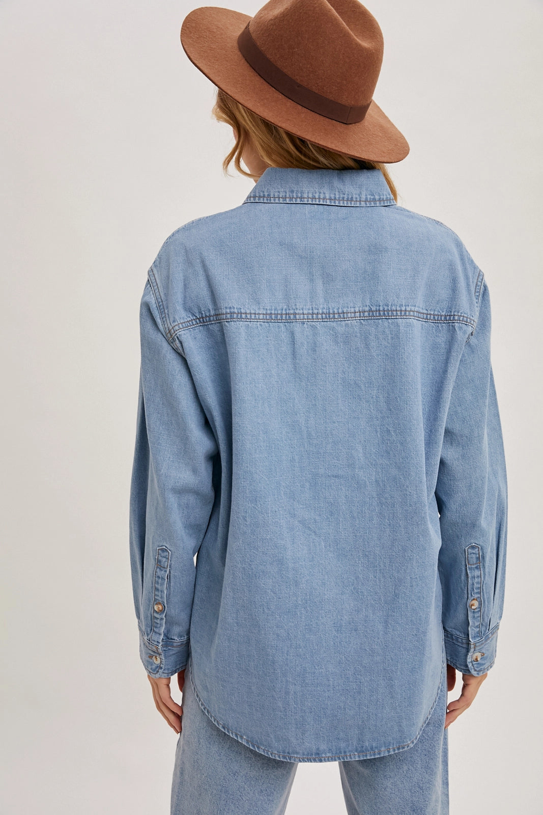 Lt. Wash Denim Button Down