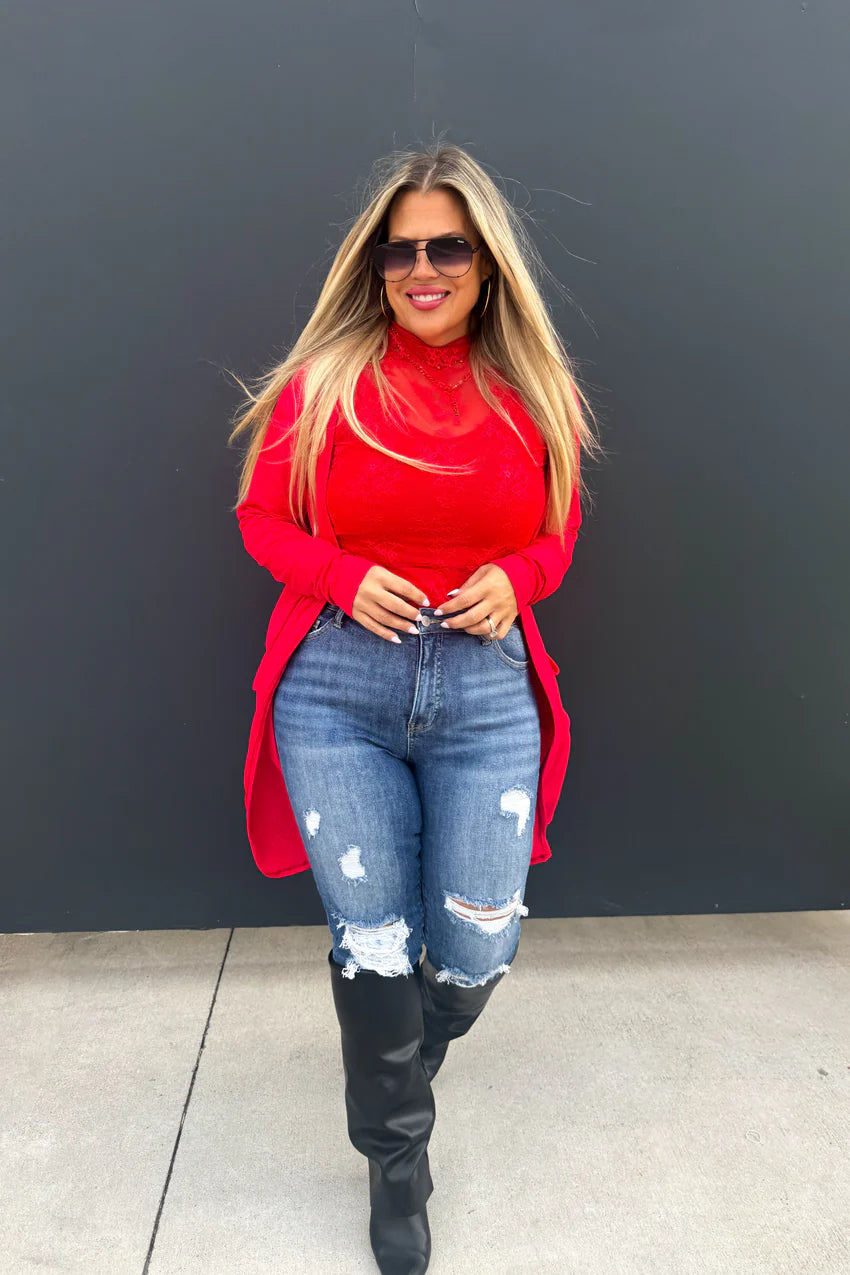 Red Cardigan