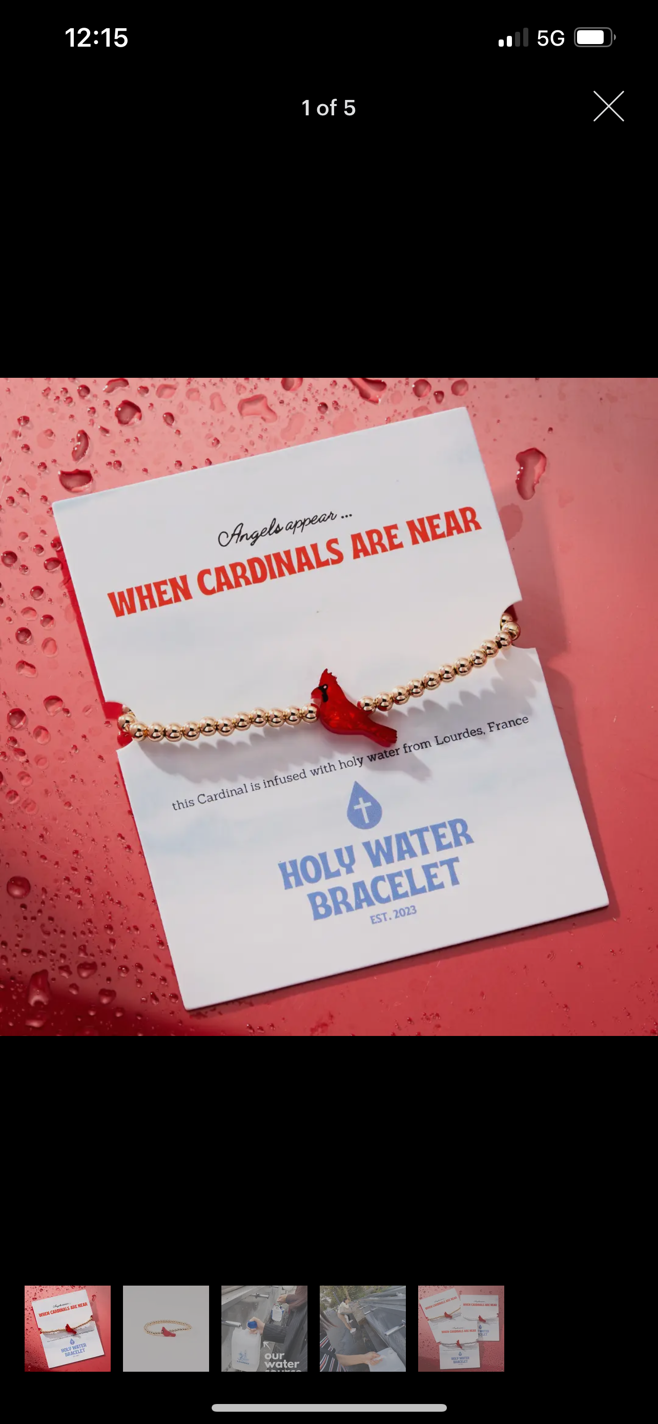 Angels Appear When Cardinals Are Near in Gold