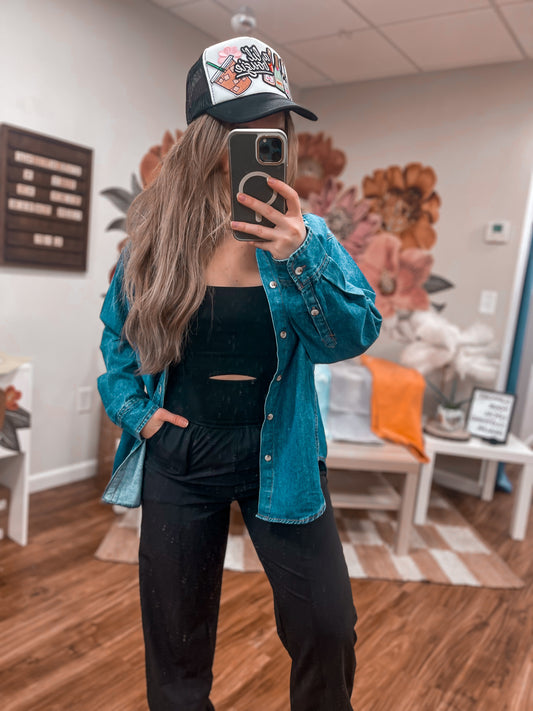 Recycled Black Active Jogger Onesie