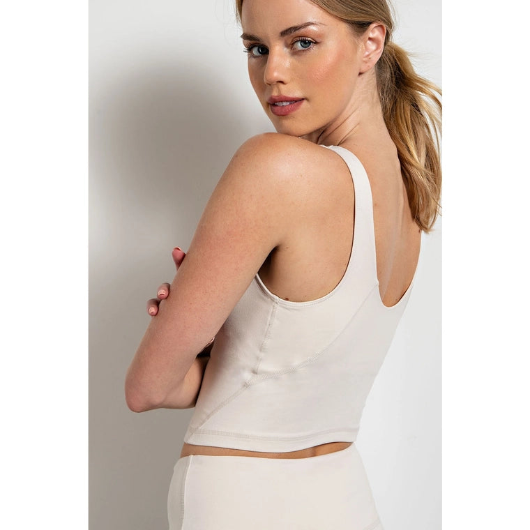 White Pearl Yoga Top