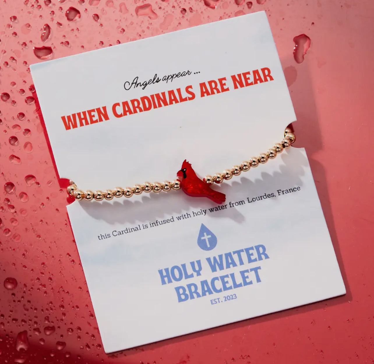 Angels Appear When Cardinals Are Near in Gold
