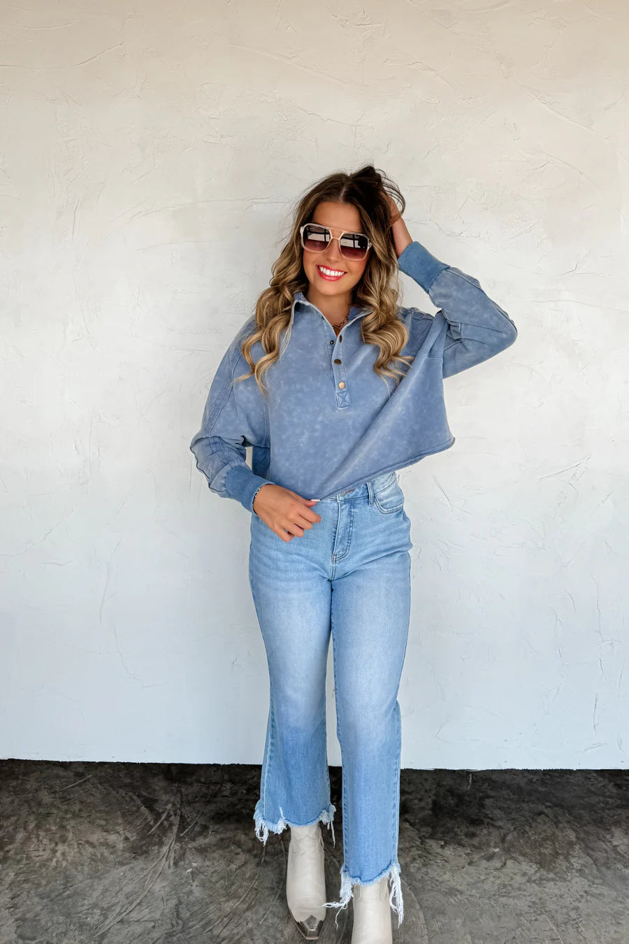 Marley Snap Button Sweatshirt