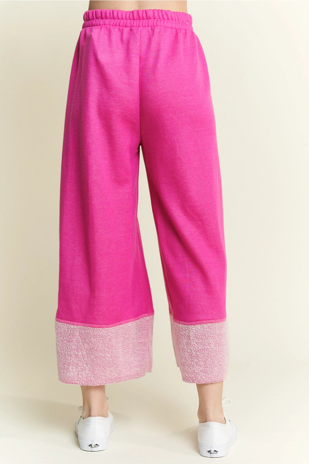 Raspberry Wide Leg Pants