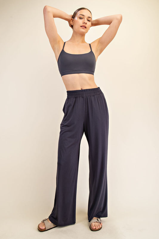 Plus Size Viscose Modal Wide Leg Pant