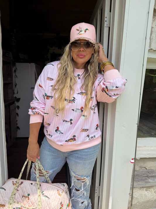 2nd cut** Pink Duck Pullover