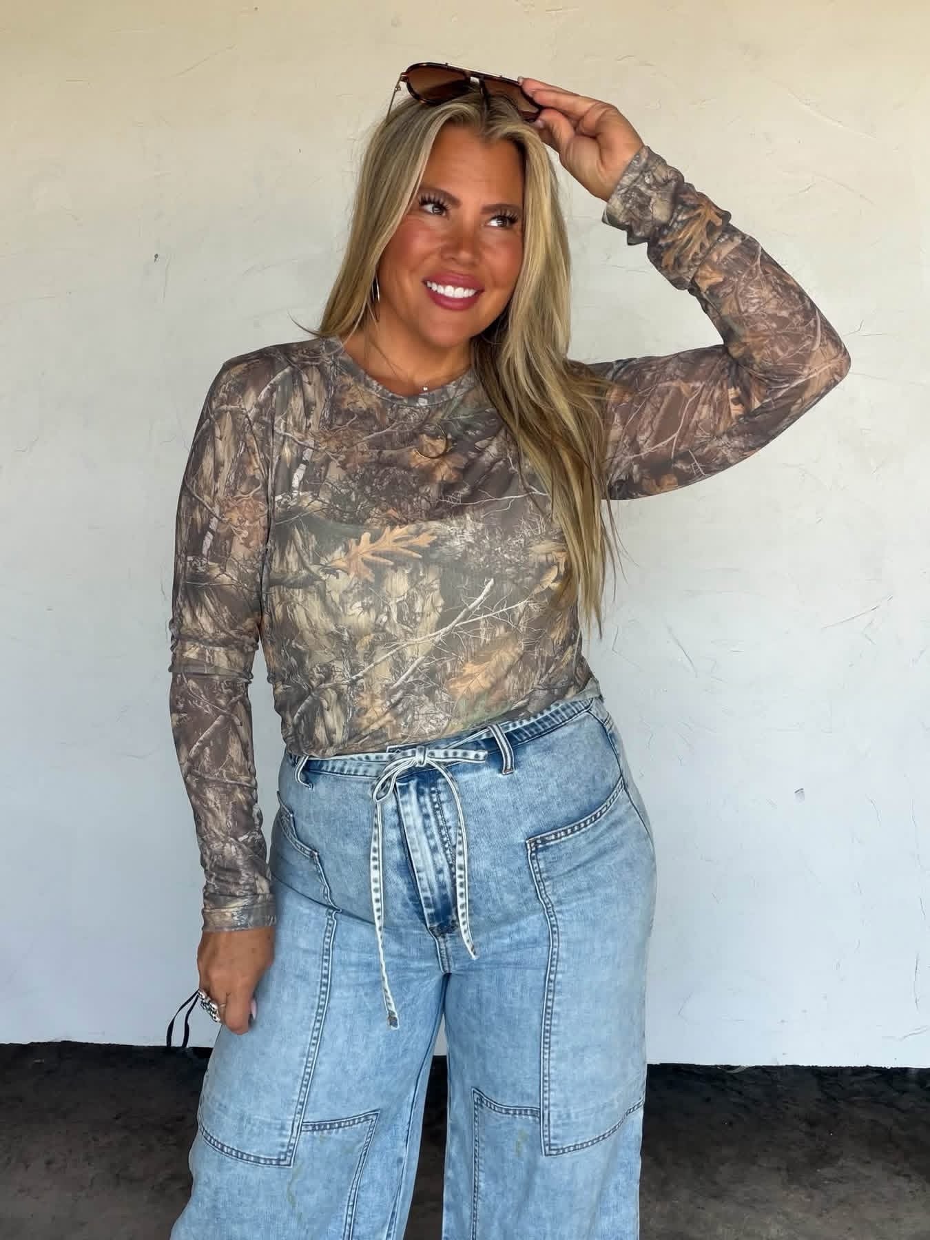 Camo Woods Mesh Top
