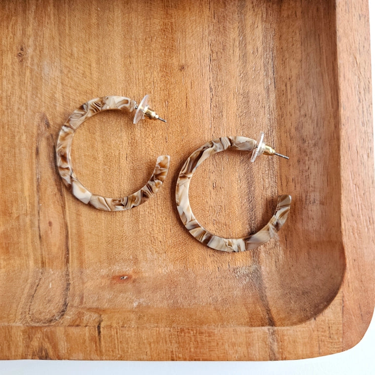 Hickory Brown Camy Hoops