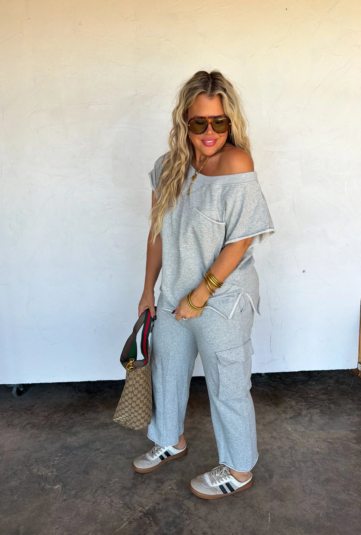 Terry Lounge Set in Gray