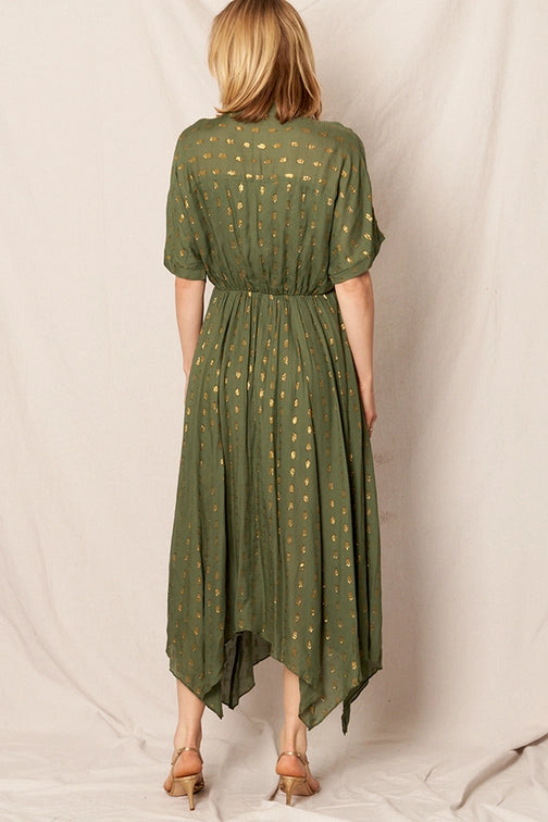 Kimono Sleeve Maxi Dress
