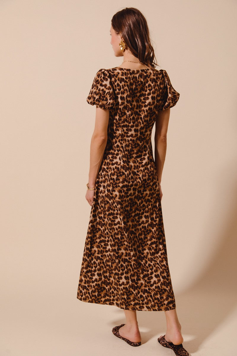 Leopard Twist Dress
