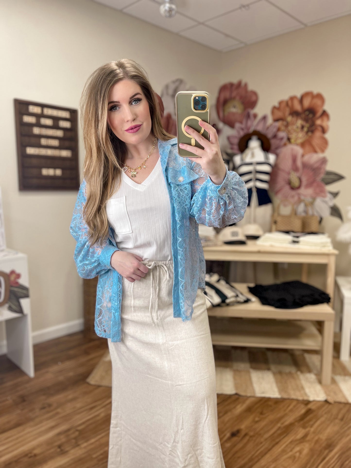 Linen Maxi Skirt