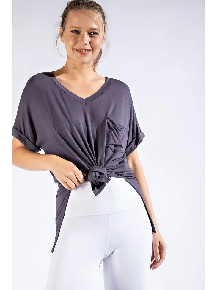 High-Low Basic Tee