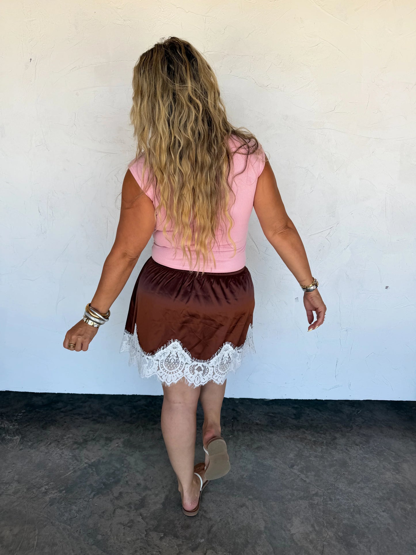 Brown Lace Skirt PREORDER CLOSED