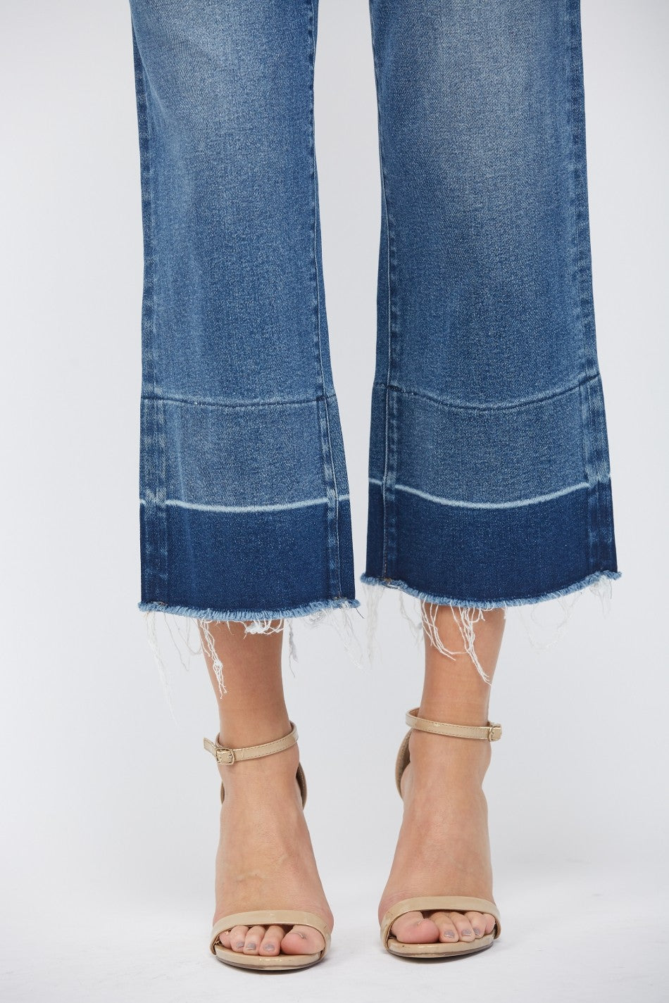 High Rise Stretch Straight Crop