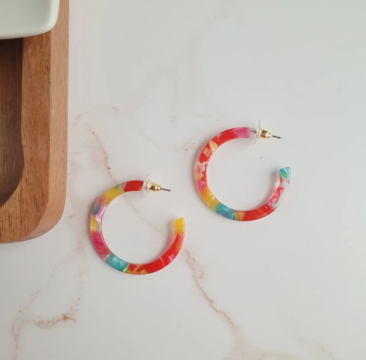 Rainbow Confetti Camy Hoop