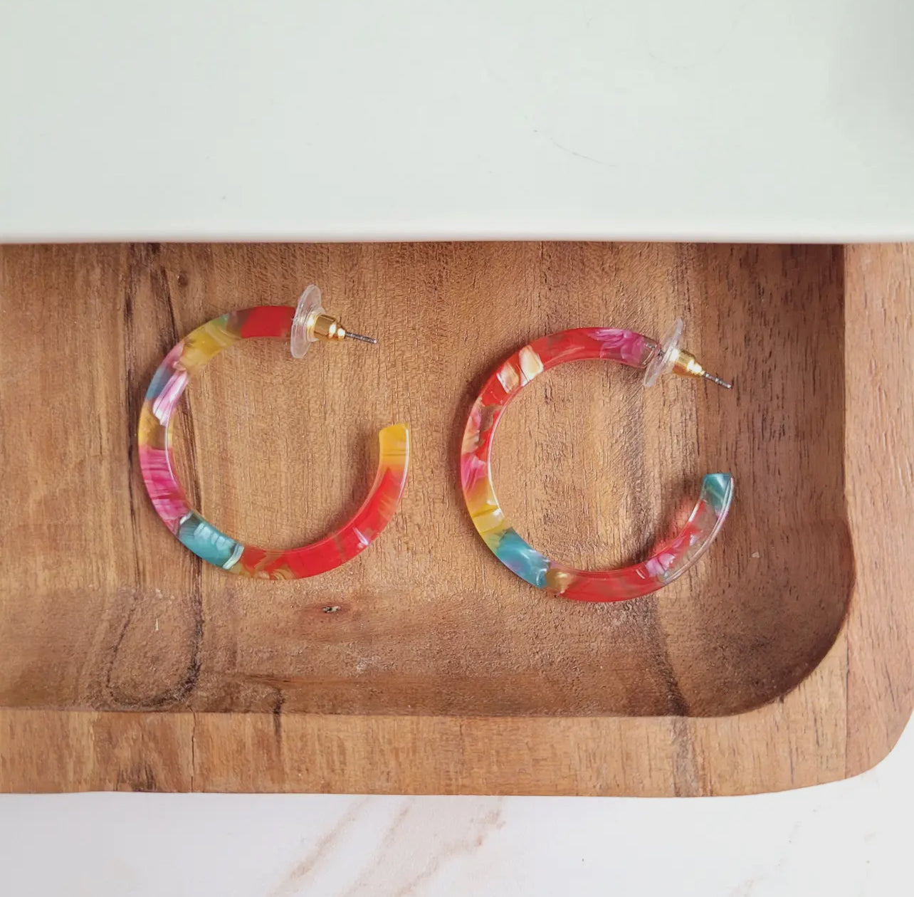 Rainbow Confetti Camy Hoop