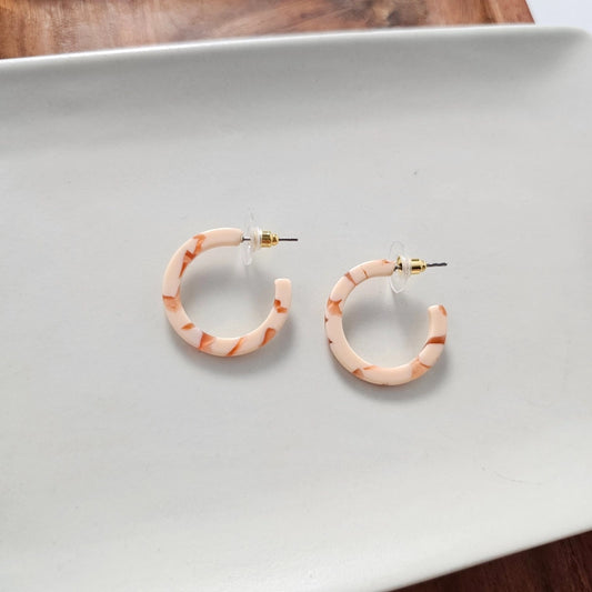 Peach Cam Mini Hoops