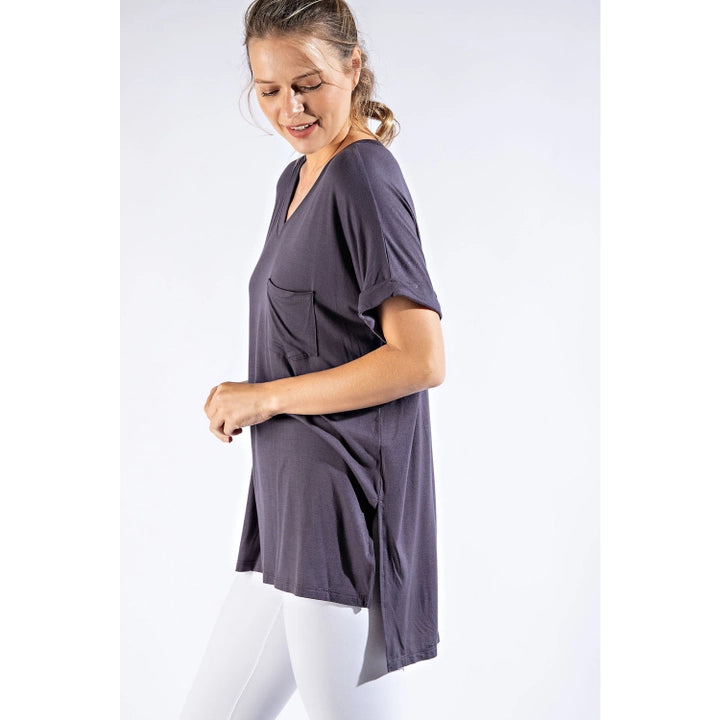High-Low Basic Tee