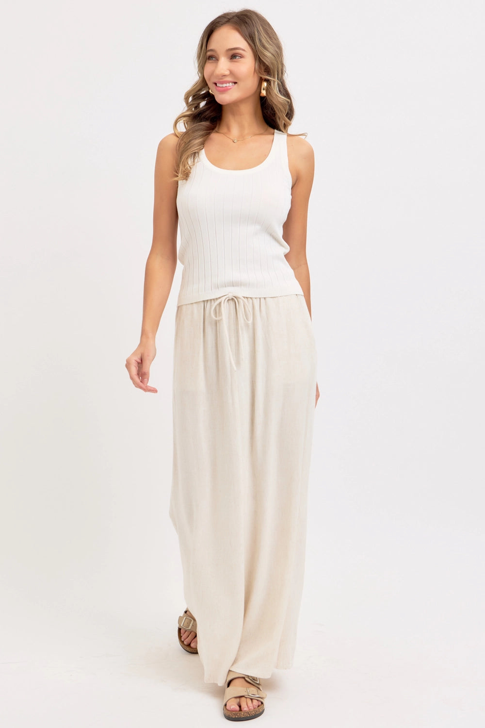 Linen Maxi Skirt