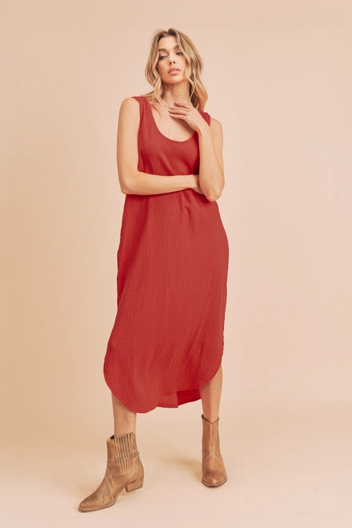 DAISY DRESS RED