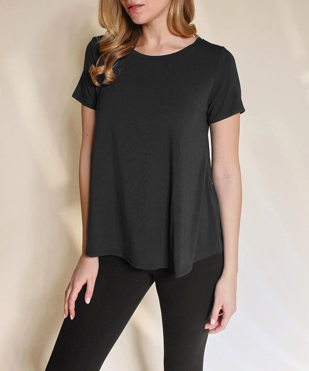 Bamboo Tee in Black