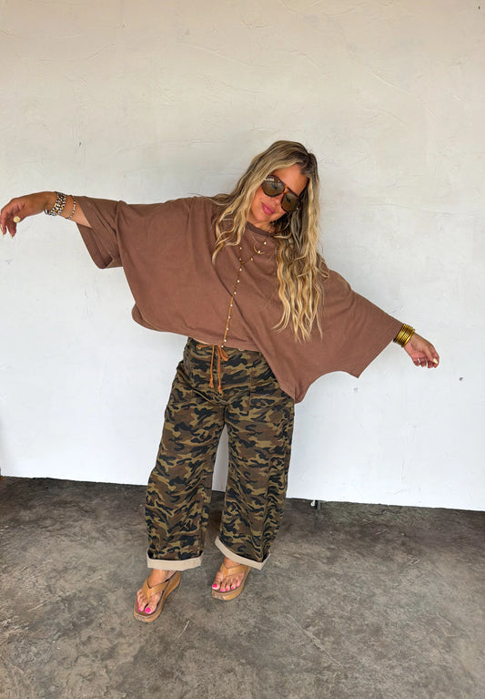 Washed Away Basic Brown Tee PREORDER CLOSED