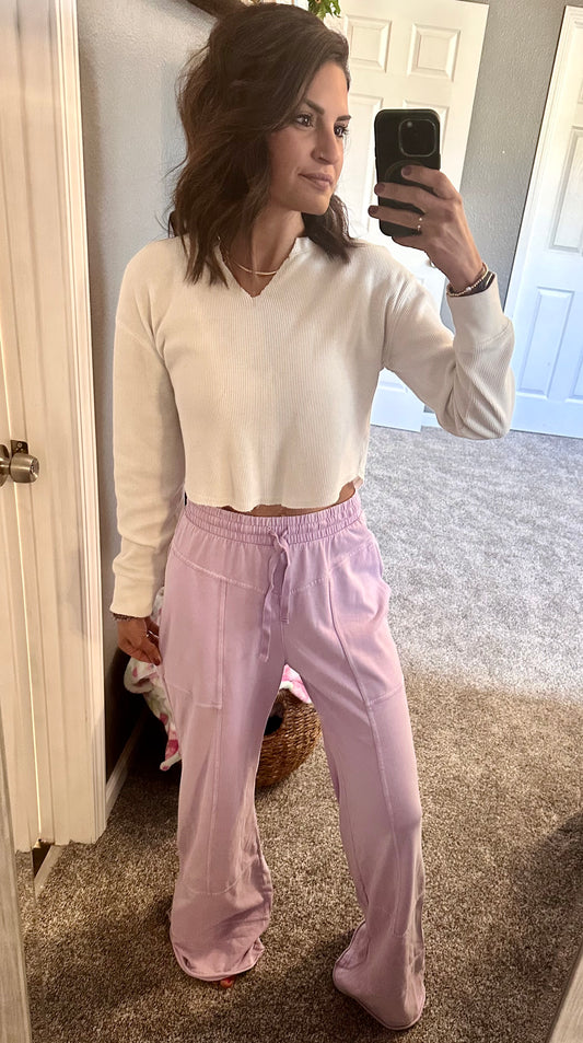 Made for Joy Mineral Washed Cotton Pants
