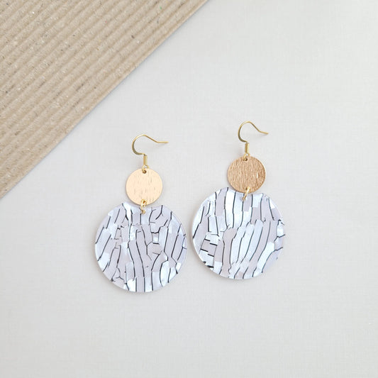 Pearl Black Zoey Earrings