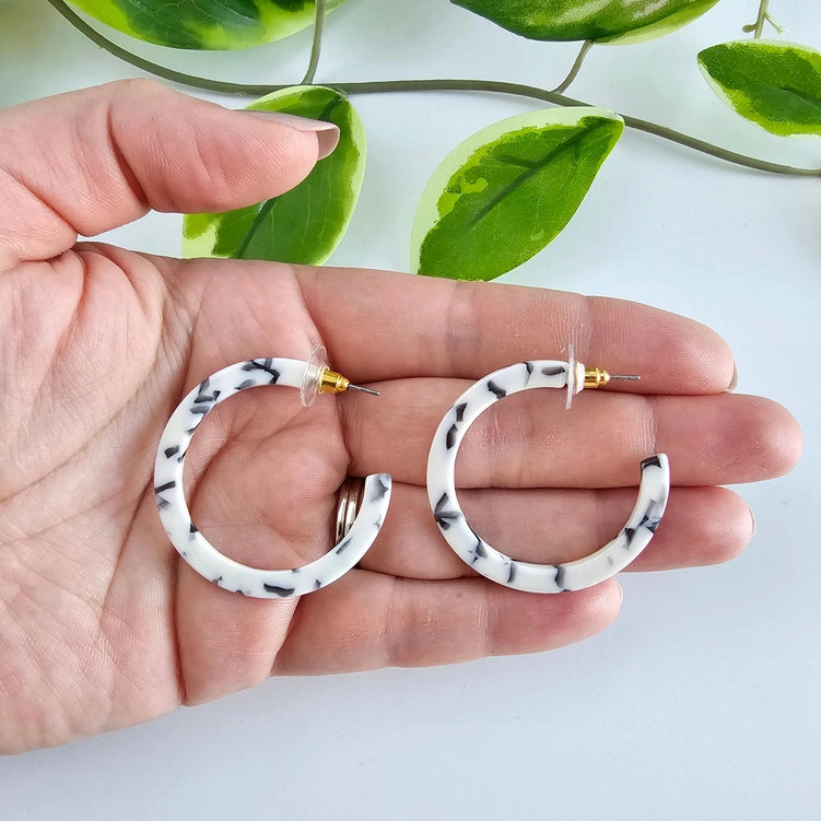 Marble Camy Hoops