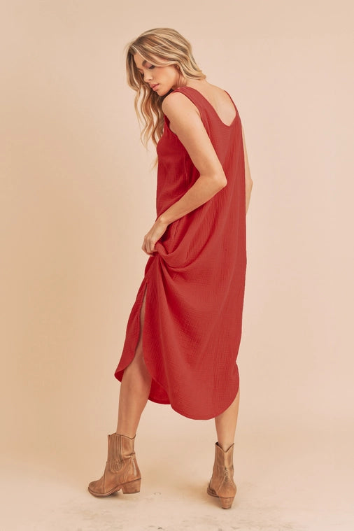 DAISY DRESS RED