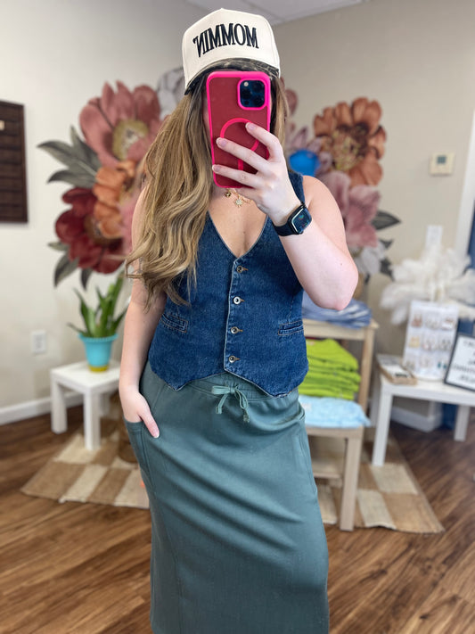 Sage Leaf Modal Skirt