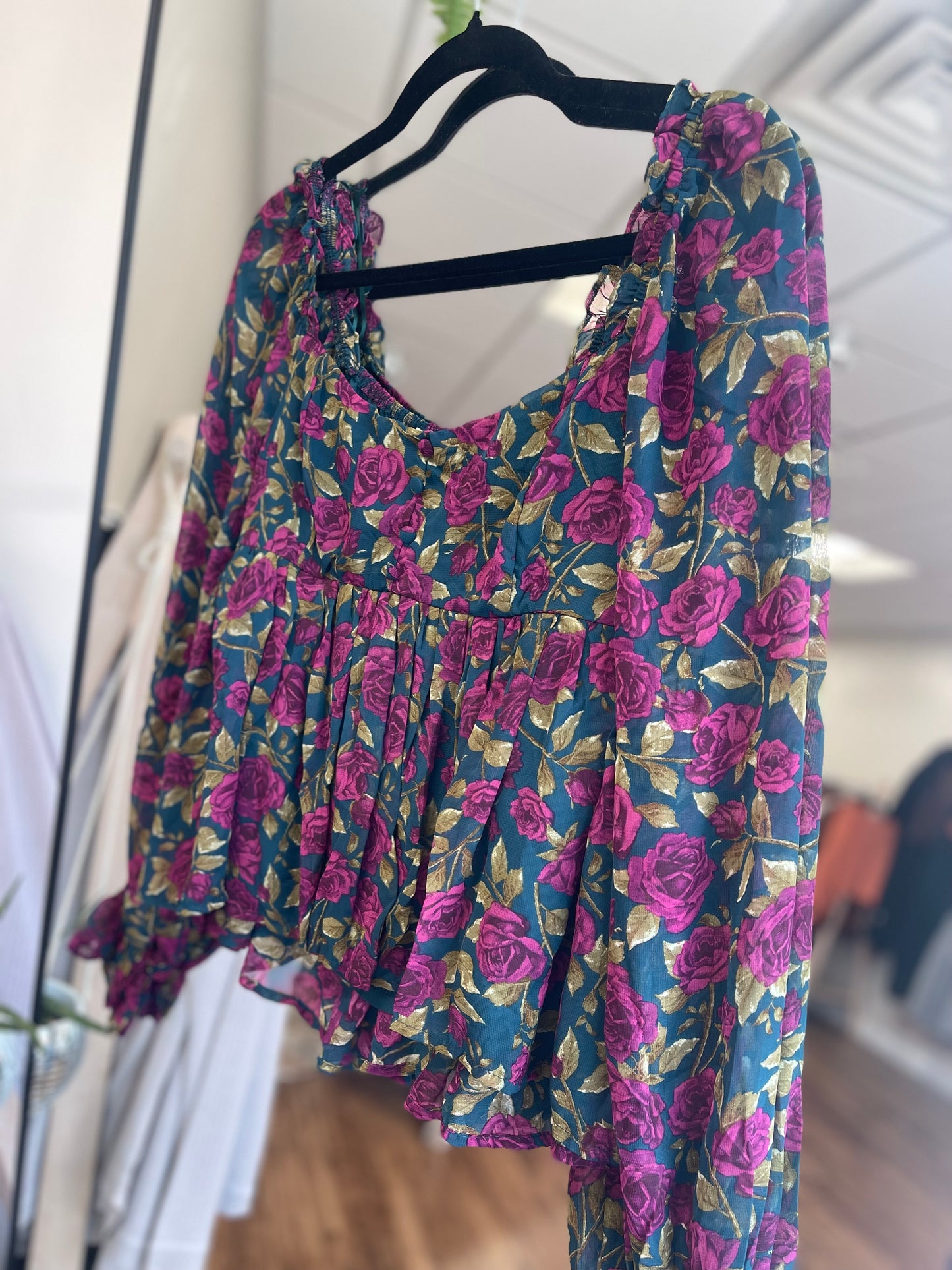 Floral Babydoll Blouse