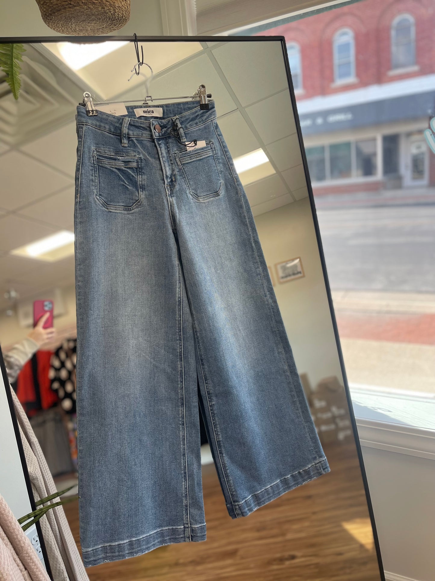 MICA Super High Ankle Wide Leg Jean